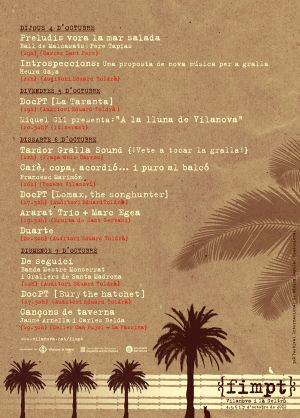El FIMPT de Vilanova presenta la jornada de reivindicació grallera Tardor Gralla Sound - Vete a Tocar la Gralla! a Vilanova